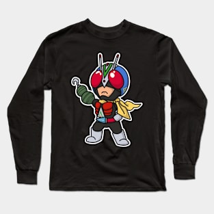 Riderman Chibi Style Kawaii Long Sleeve T-Shirt